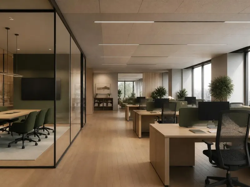 Interior concept of a contemporary office