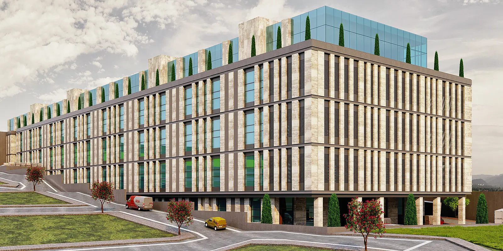 Aktim 3, architectural render (1/4)