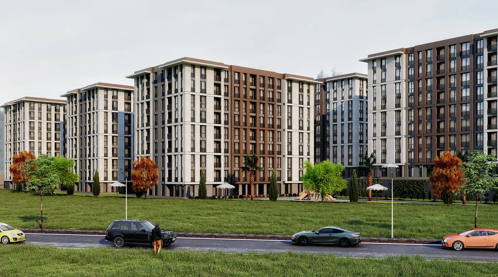 Beylikdüzü Kırlangıç Evleri, architectural render (1/4)