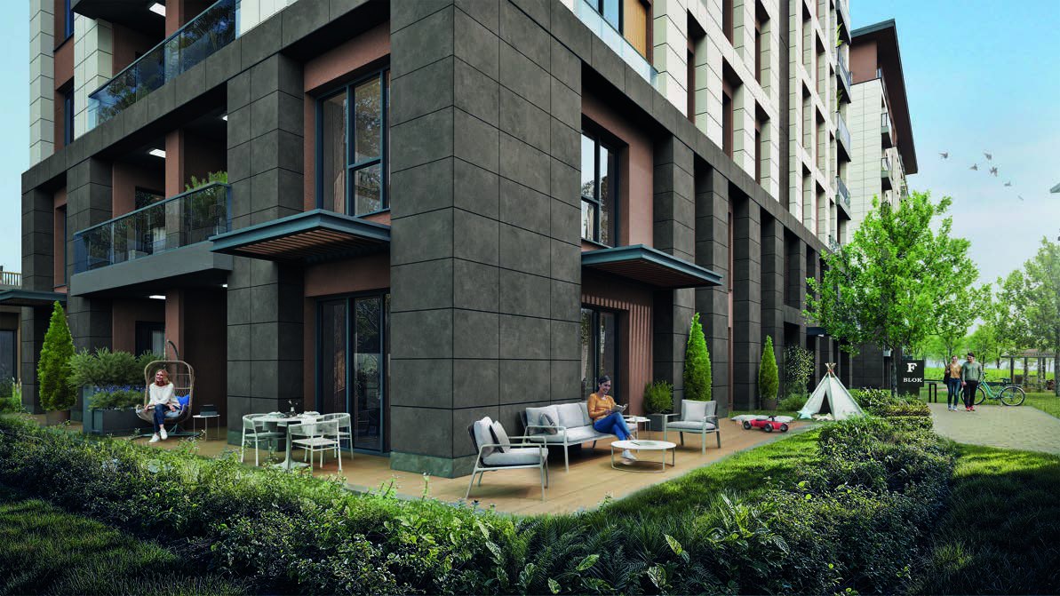 Lotus Yaşam ground-floor garden terrace