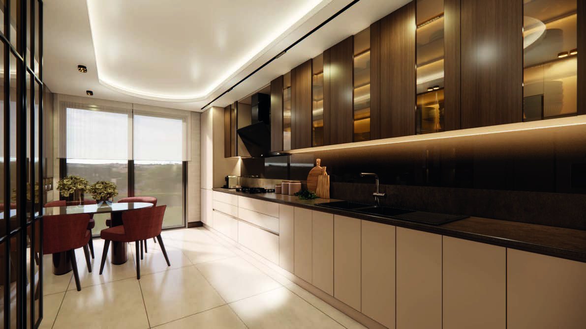 Lotus Yaşam kitchen and dining area