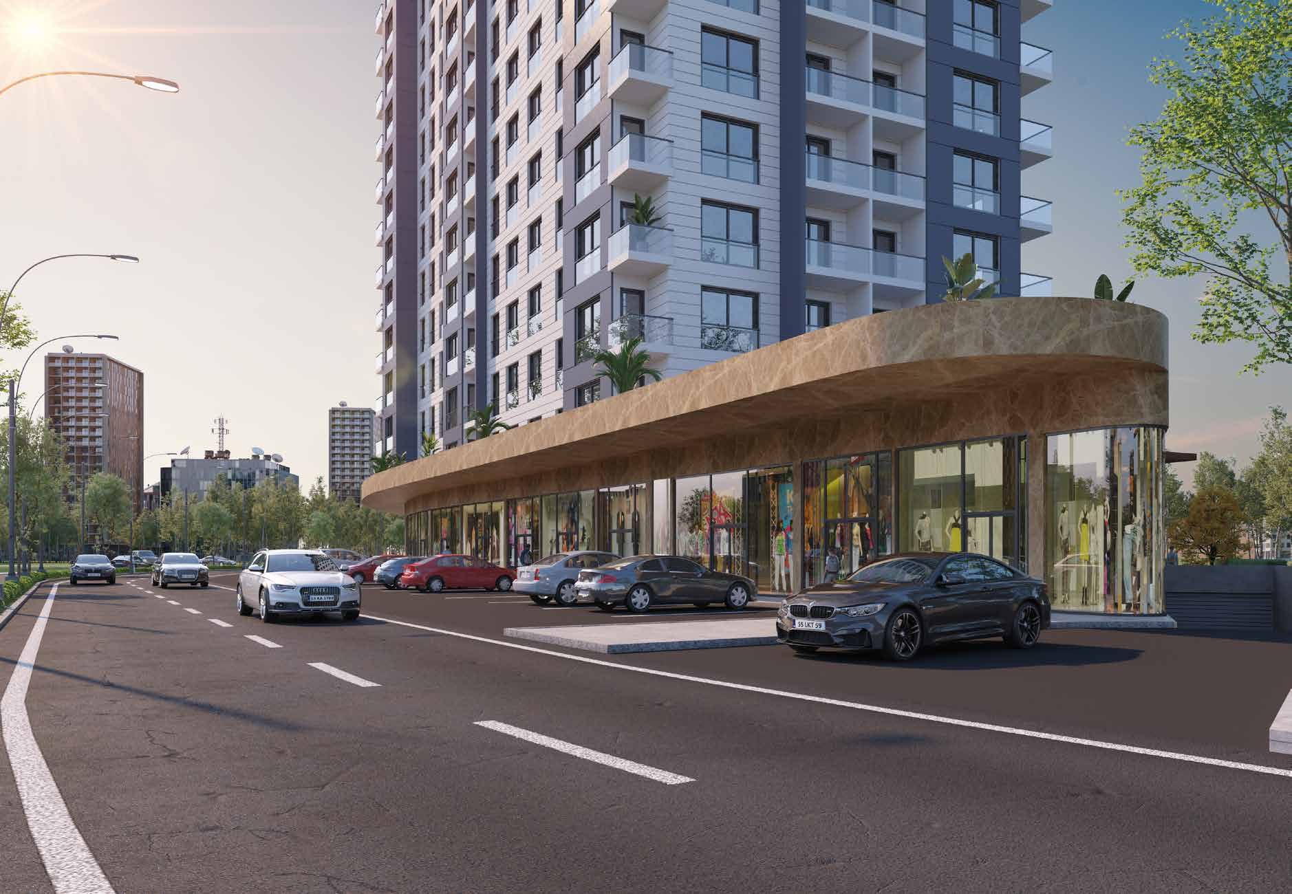 Cadde Ispartakule street-level shops