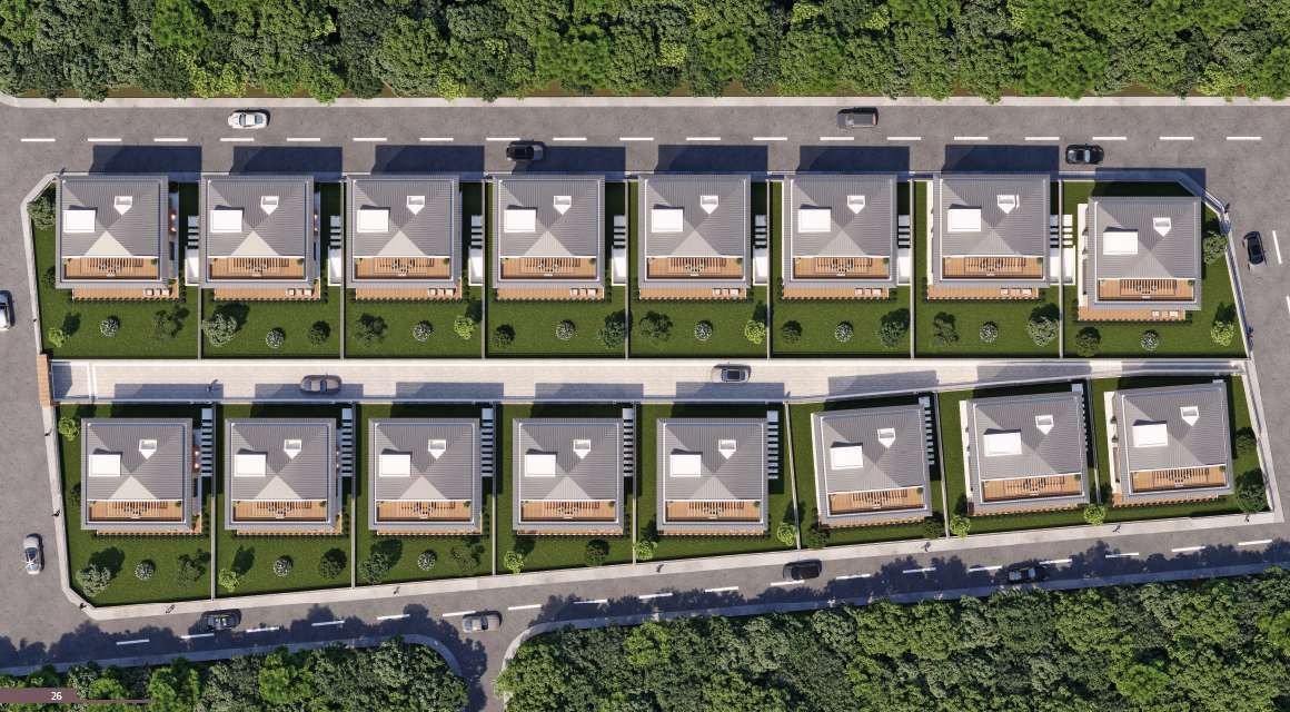 Lotus Manzara Güzelce site plan from above