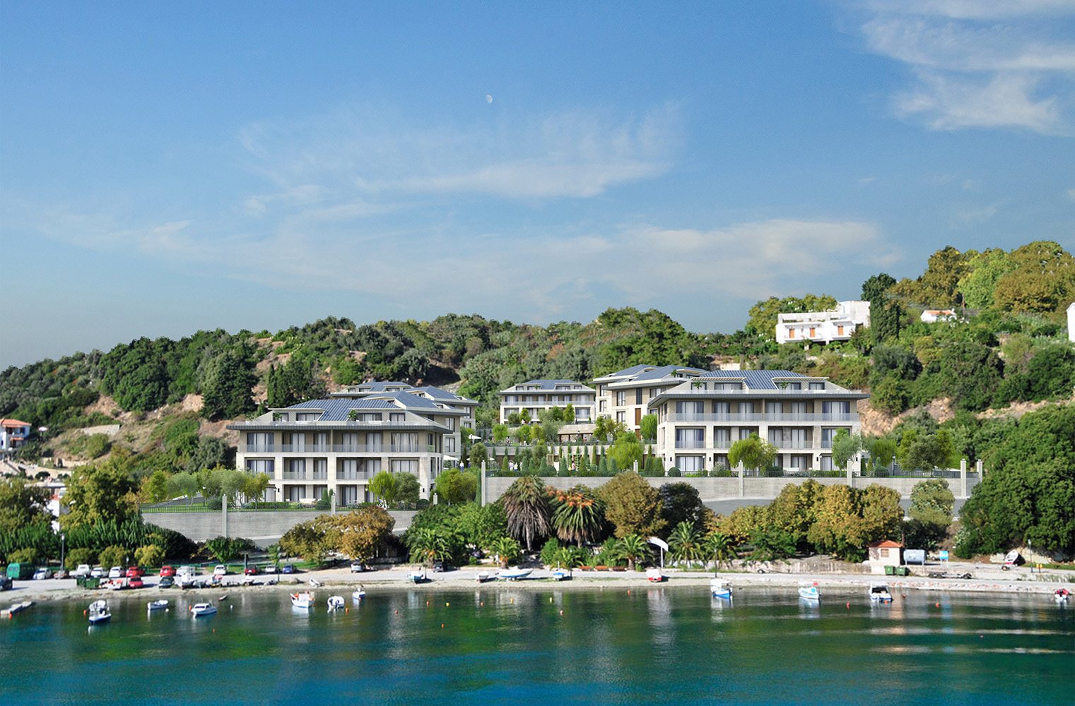 Lotus Yalı seen from the sea