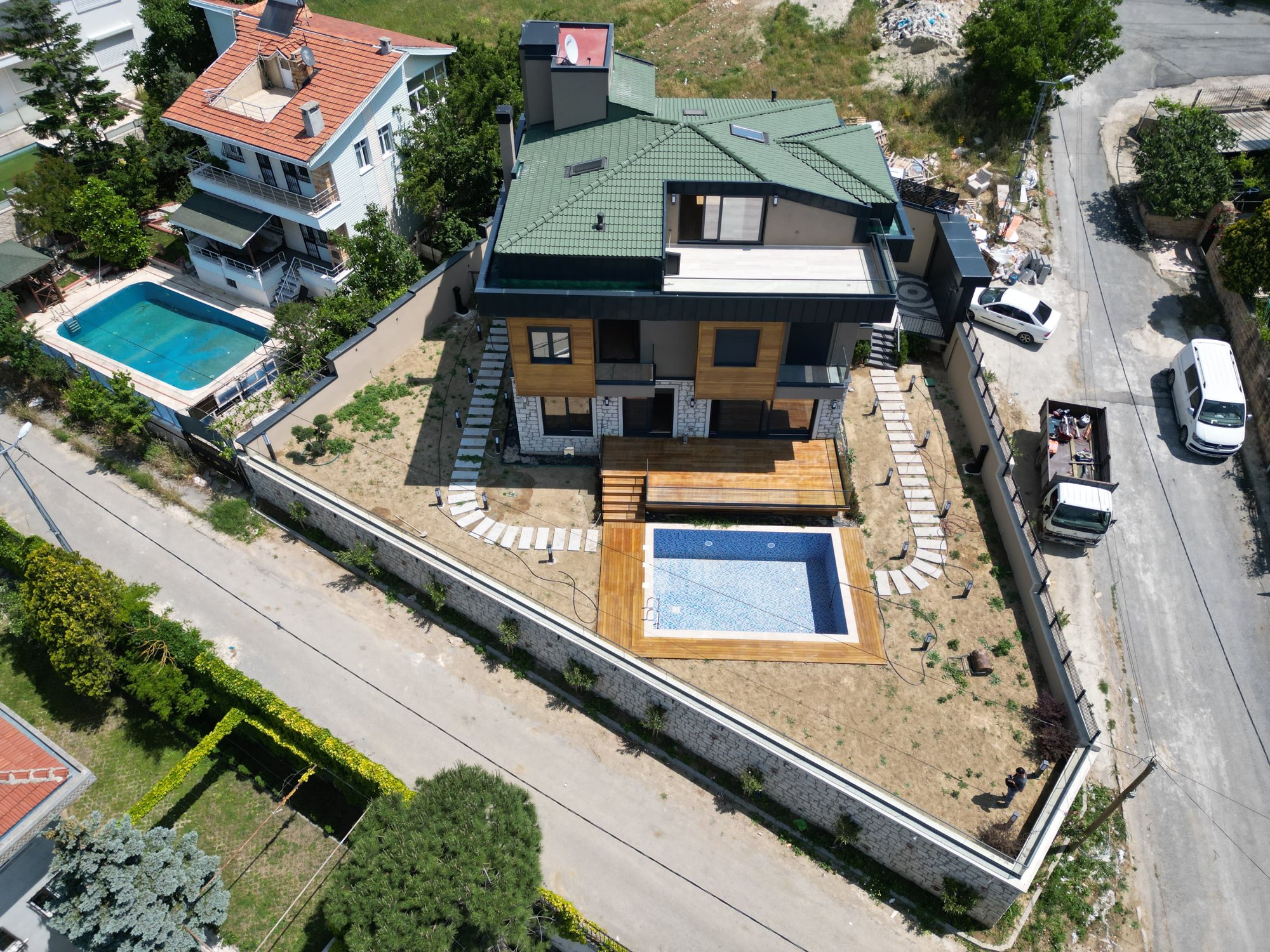 Marmara Haven Villa plot seen from above