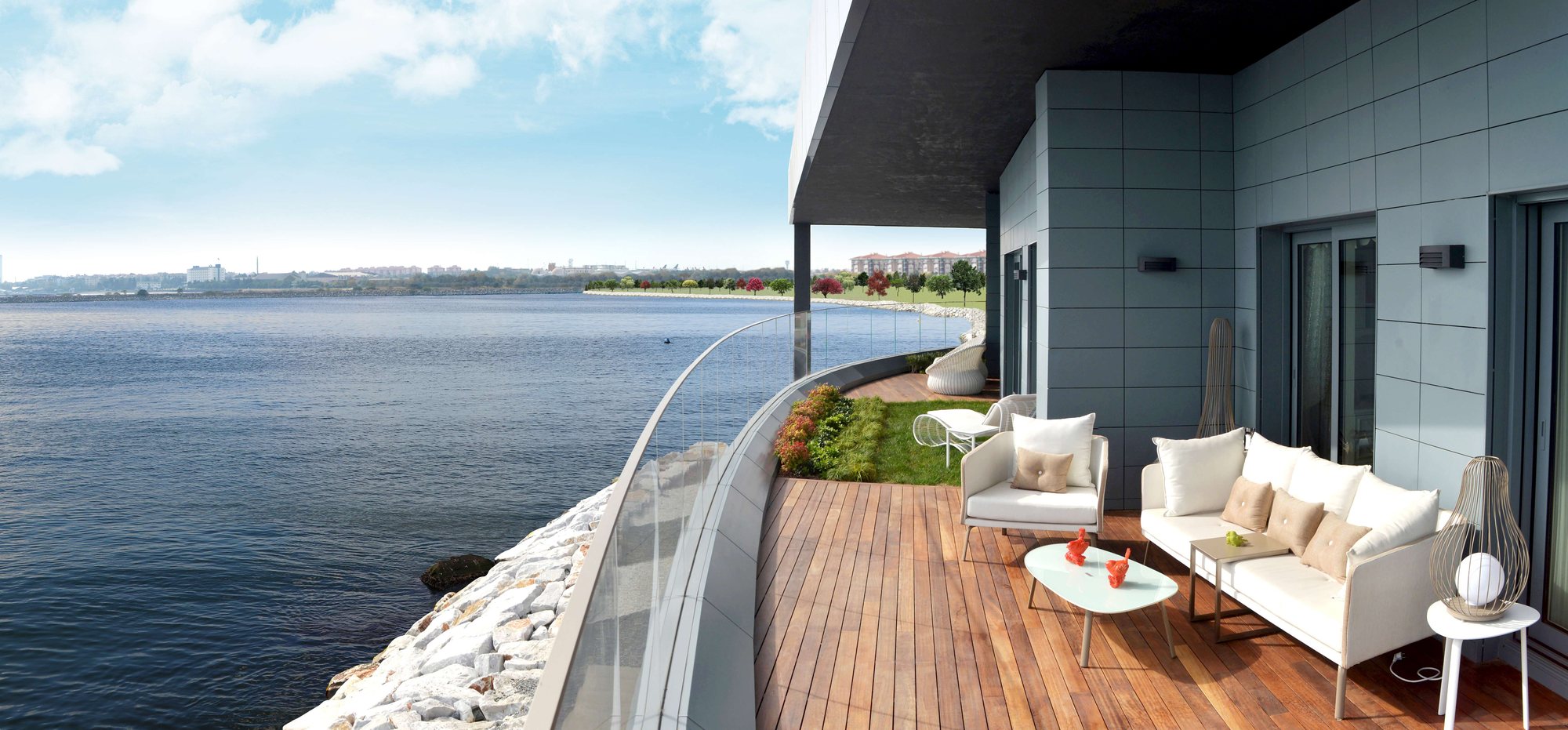 Sea Pearl Ataköy wide terrace above the shore